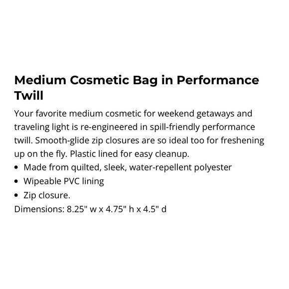 Vera Bradley Medium Cosmetic Bag Immersed Bloom - Picture 4 of 5